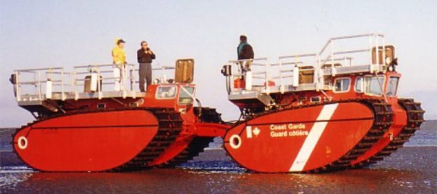 The Arktos evacuation craft were supposed to be used by the Canadian Coast Guard.