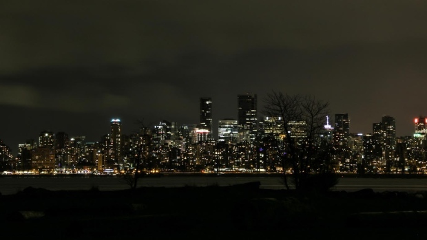 Vancouver skyline.