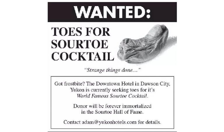 Mummified toe drink