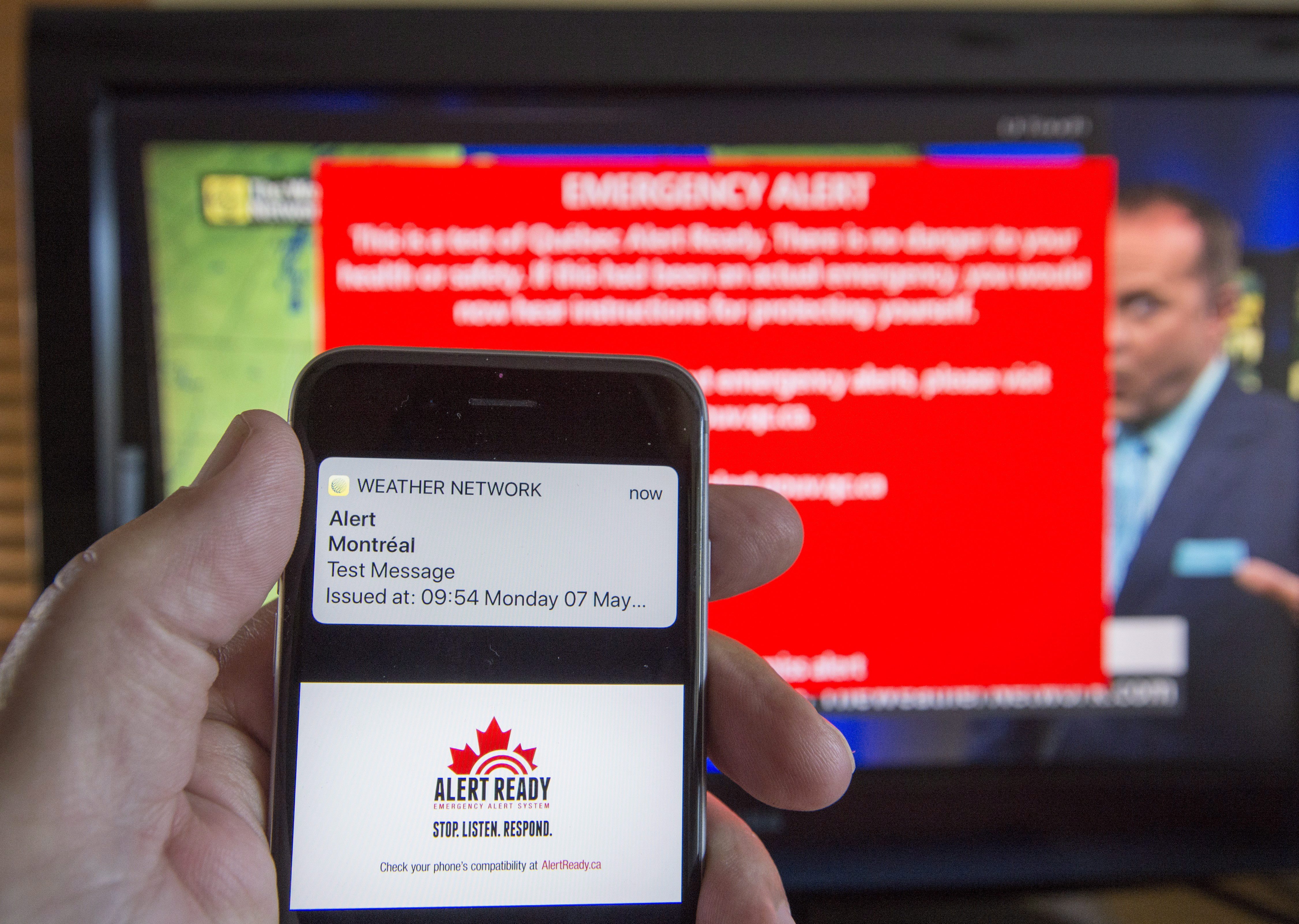 Test of new emergency alert system on mobile phones in Quebec fails