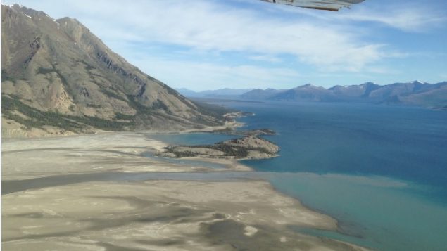 The now almost dry Slims River Delta, which once fed Kluane Lake.