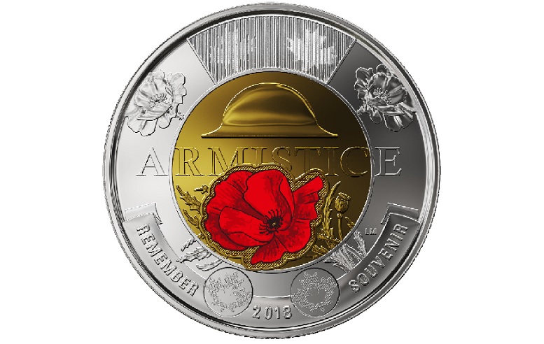 1918-2018 Lest We Forget $25 Pure Silver Helmet-Shaped Coin 100th Armistice WW1