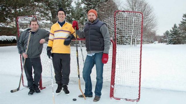 Rink Watch co founders (L-R) Haydn Lawrence, (grad studetn) Robert McLeman prof, Colin Roberston prof. (supplied_