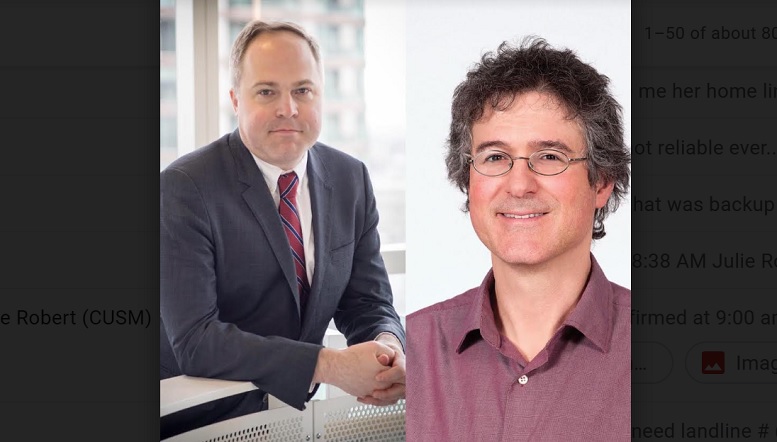 L-R: Michael Taylor, M.D. from Sick Children's Hospital in Toronto and Lincoln Stein, PhD from the Ontario Institute for Cancer Research (OICR) are important contributors in the discovery. ( SickKids and OICR)