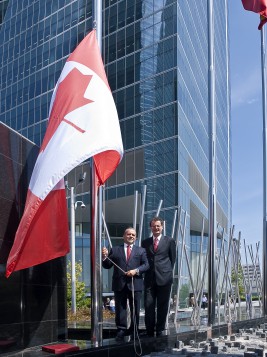 Embajada de Canadá en Madrid, España.