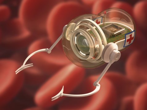 Ilustración de un posible Nanorobot para luchar contra enfermedades. iStockPhoto.com