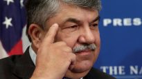 AFL-CIO President Richard Trumka attends a National Press Club luncheon to discuss the labor movement’s strategy under Trump’s administration, in Washington
