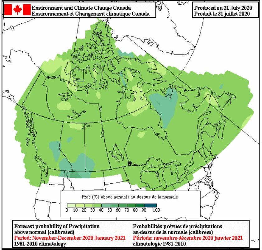 Predicen un invierno extraño para 2020-2021 en Canadá, con mucho