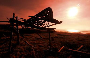 In recent years, warmer days in Alaska have led to public health concerns about an increased risk for heat stress. Photo: Stephen Nowers. Alaska Dispatch. 