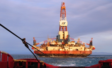 Kulluk Shell offshore rig. Photo: Shell Alaska. Alaska Dispatch. 