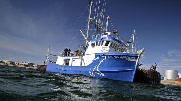 The Martin Bergmann was the main research vessel involved in the search for the lost ships of Sir John Franklin's 1845 Arctic expedition. (Evan Mitsui/CBC )