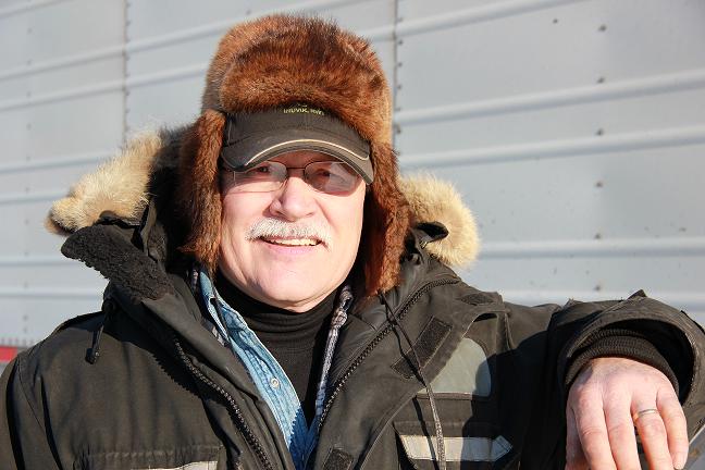 “The Fruit Man” Bill Rutherford in Inuvik, Northwest Territories . Photo: Eilís Quinn