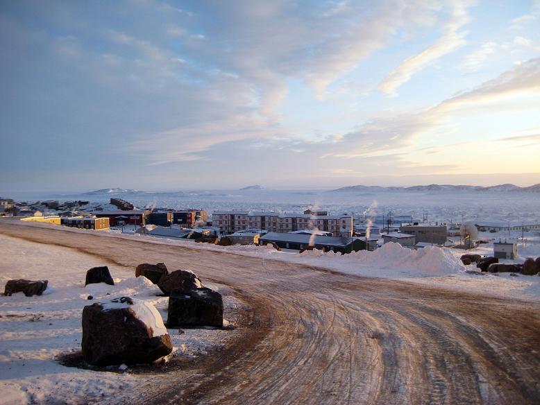 The town of Iqaluit, Nunavut. (AP Photo/Robert Gillies)