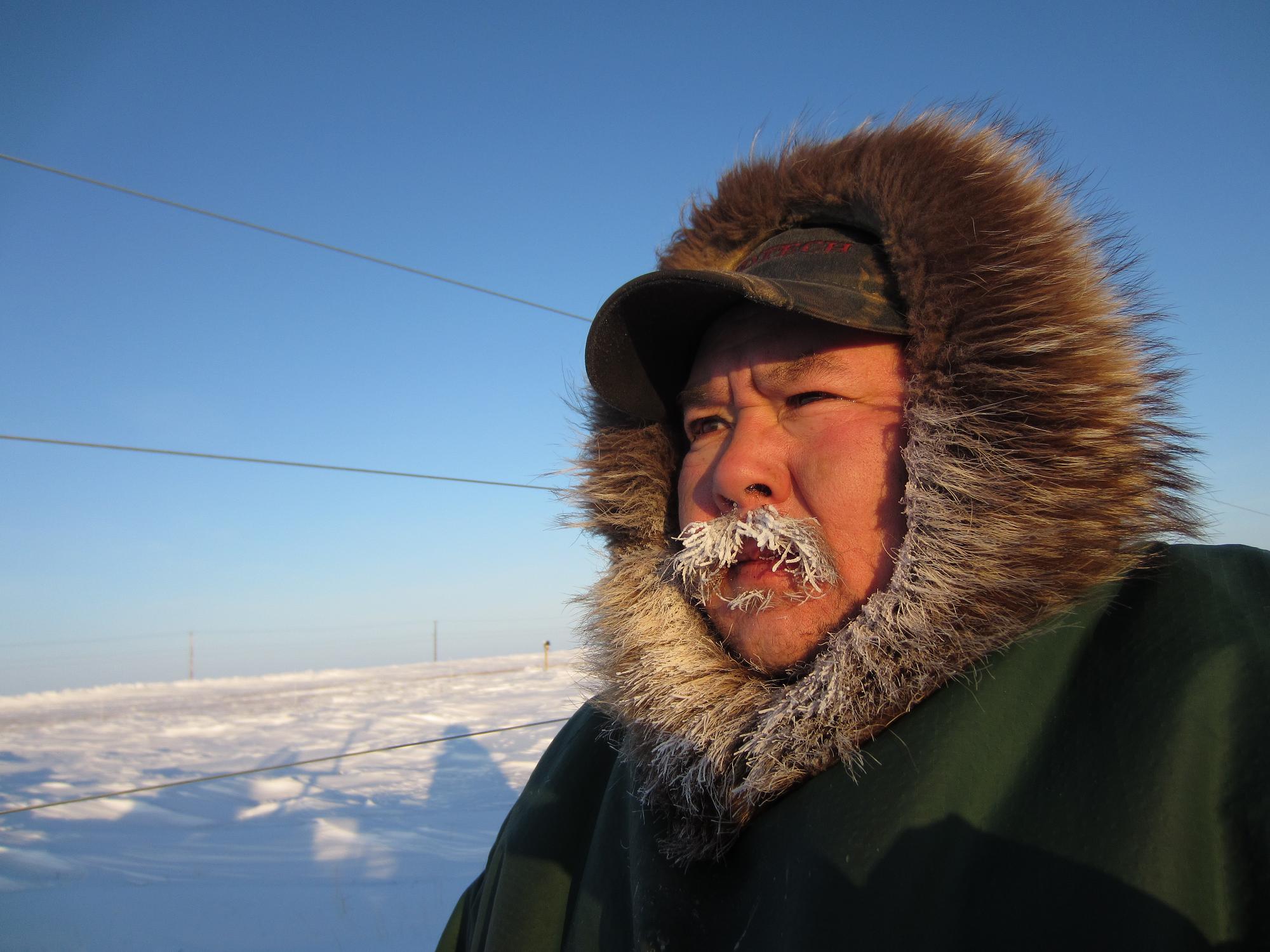 Leo Ikakhik, Arviat Polar Bear Monitor. Photo courtesy of the Hamlet of Arviat