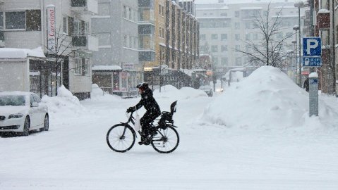 Snowy Rovaniemi on January 16  Image: YLE / Sauli Antikainen