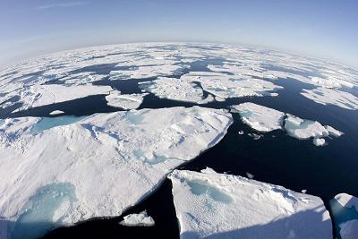 Ice floes float in Baffin Bay above the Arctic CirclePhoto: Jonathan Hayward, The Canadian Press.