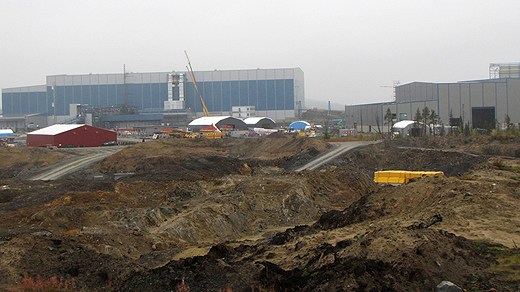 The new mine in Pajala, where the municipality is taking out 340 million SEK in loans to help workers settle. Photo: Magdalena Martinsson/Sveriges Radio