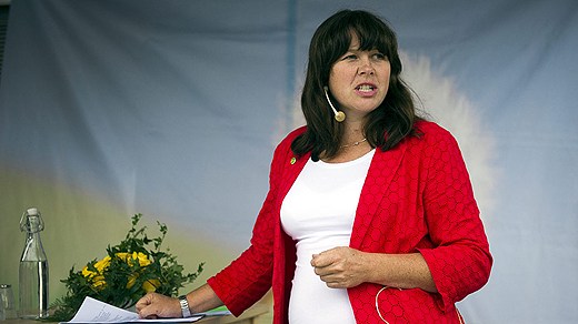 Åsa Romson, Green Party spokesperson. Photo: Ekot