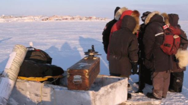 Ocean researchers are working to find out what goes on underneath the thick layers of Arctic sea ice during the winter. (Submitted by Bill Williams) CBC.ca