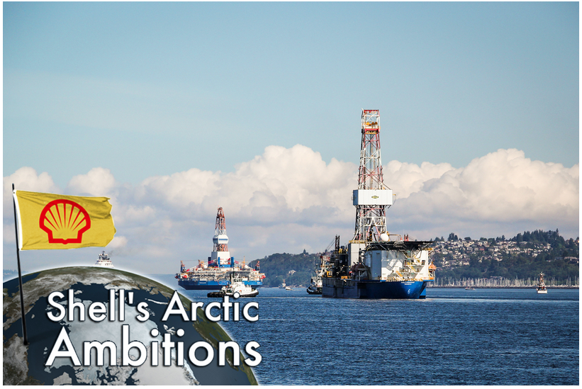 Shell exploratory drilling rigs departing Seattle for Alaska. Courtesy Vigor Industrial Shell exploratory drilling rigs departing Seattle for Alaska. Courtesy Vigor Industrial