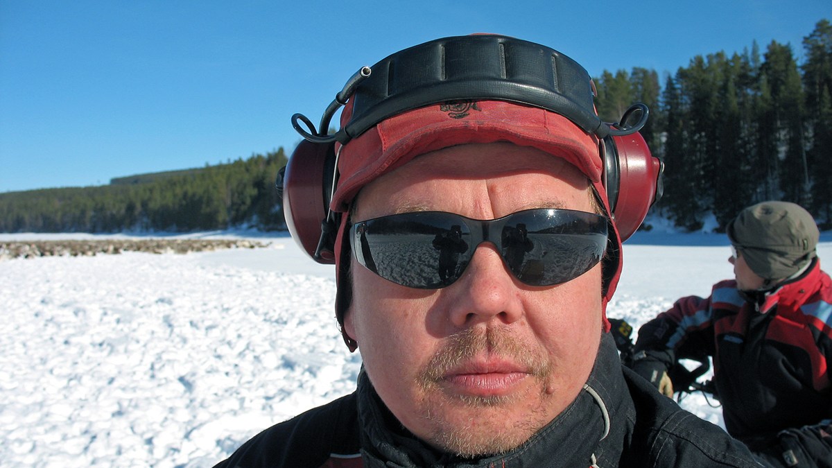 Reindeer herder Lars-Johan Andersson. Photo: Thomas Sarri, SR Sámi Radio
