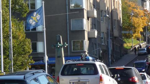 Traffic in Turku, a city of over 170,000 people in southern Finland. Photo Eeva Lehtinen, YLE.