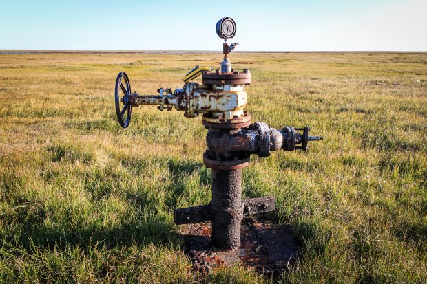 An abandoned exploratory oil well in the National Petroleum Reserve-Alaska. (Alaska Oil and Gas Commission. Alaska Dispatch)