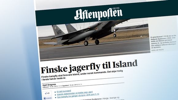The news as reported by Aftenposten's online service. Image: Yle Uutisgrafiikka  