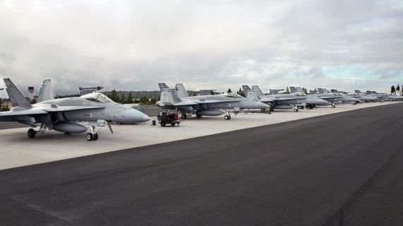 Finnish Air Force F-18 Hornets. Image: Puolustusvoimat  