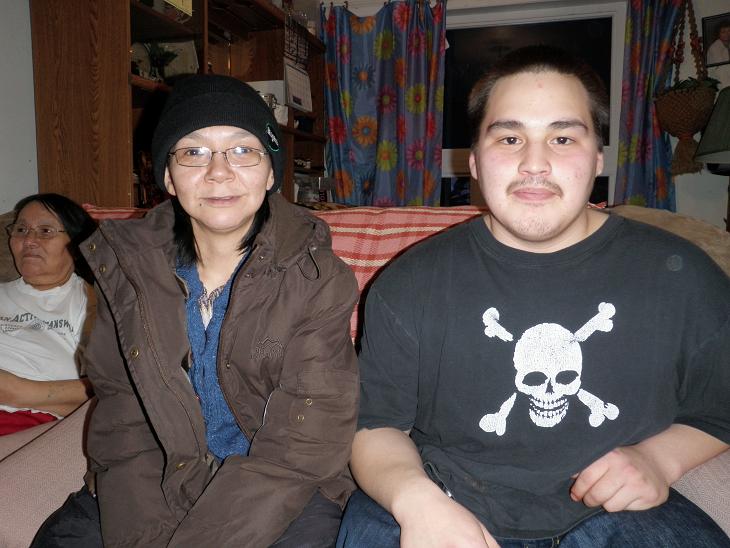 Gedida and John, two of Ilkoo Angutikjuak’s children. Photo: Eilis Quinn