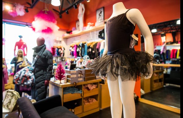 Tutus for sale at Bodyphlo, a new activewear and dancewear shop in Anchorage. Dec 7, 2012. Photo: Loren Holmes, Alaska Dispatch. 