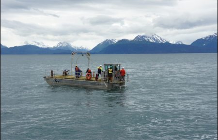 GCI cable burial operations off Homer in southern Alaska. Photo courtesy GCI. Alaska Dispatch.