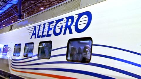 Sunday saw the inauguration of the high-speed Allegro rail service between Helsinki and St. Petersburg. Photo: YLE
