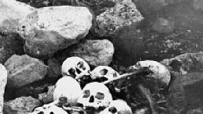 Skulls of members of the Franklin expedition were discovered by William Skinner and Paddy Gibson in 1945 at King William Island in Nunavut. While remnants of Franklin's doomed 1845 Arctic expedition have been found, the British explorer's grave has yet to be located. Photo from National Archives of Canada, Canadian Press.