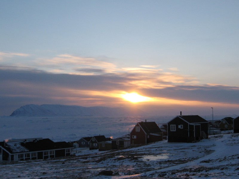 View of sea ice from Qaanaaq, Greenland. Photo Photo Lene Kielsen Holm, courtesy ICC - Greenland