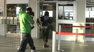 Passengers on flights within Canada's northern territories can walk directly to their gate, like this one at the Yellowknife airport, without undergoing security screening. (CBC)