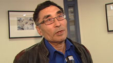 Nunavut Health Minister Tagak Curley said Wednesday that he takes issue with Dr. Anna Banerji's claim that territorial health officials would try to 'cover up anything' with regards to RSV in the territory. (CBC)
