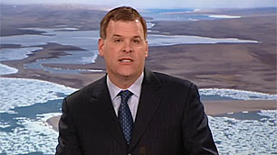 Speaking to reporters Monday in Ottawa, Environment Minister John Baird said the federal government will hold consultations on the proposed Lancaster Sound designation. (CBC)