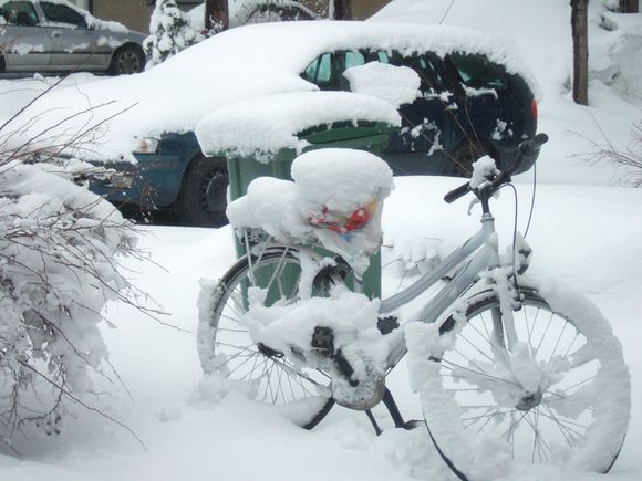 Rovaniemi still had its share of snow in early May. Image: Vanhanen 