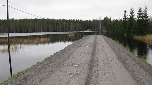 The road is closed, Photo: Marianne Åström in Gagsmark