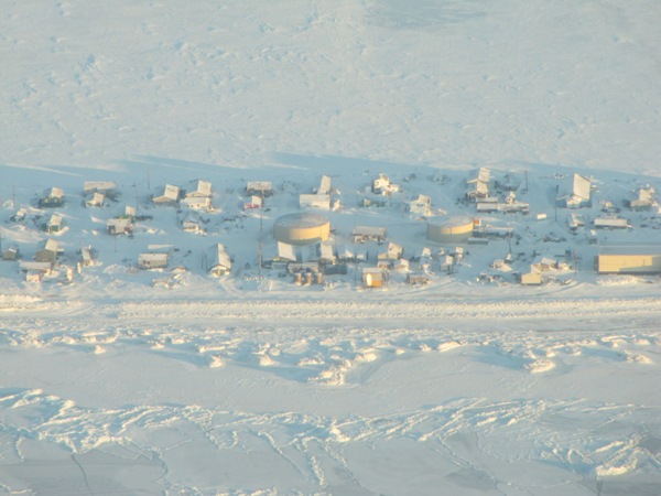 The remote Alaska village of Kivalina in winter. Photo: Alaska Dispatch staff