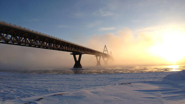 The community of Fort Providence, N.W.T., was originally going to get $40 million over 35 years from the bridge. Now, it will only get $7 million. (Elizabeth McMillan/CBC)