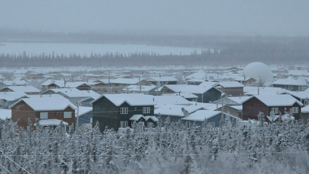 The Town of Inuvik, N.W.T., is currently trying to solve its energy problem, as its natural gas reserves ran out earlier than expected. Wood pellet stoves could work, but it is currently expensive to ship them to towns like Inuvik and others in the territory. (Philippe Morin/CBC)