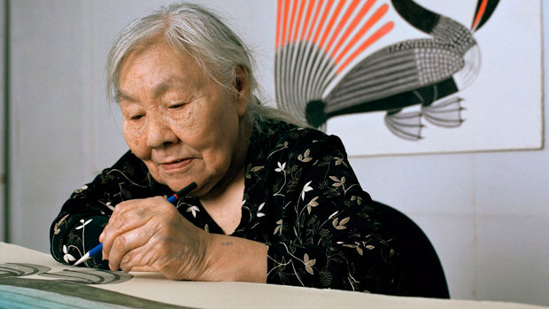 Inuit artist Kenojuak Ashevak, whose drawings, prints and sculptures have been bought and displayed around the world, has died at age 85. died Tuesday morning in Cape Dorset, Nunavut. (Mark Lipman/Canadian Press)