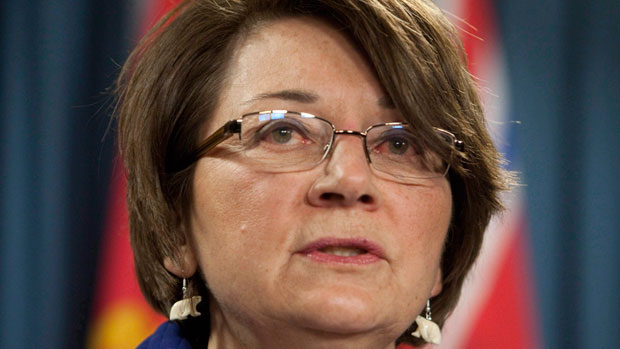 Mary Simon, president of Inuit Tapiriit Kanatami, seen here in Ottawa in 2010, says she doesn't see the logic behind Health Canada's cuts to national aboriginal organizations that provide health-related programs. (Adrian Wyld/The Canadian Press)