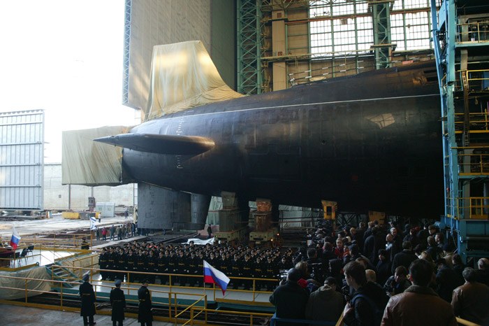 The Yuri Dolgoruky in Sevmash. Courtesy deagel.com. Foreign Policy Blogs