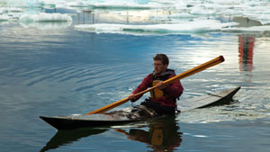 Eric McNair-Landry, his sister Sarah and two other teammates will travel in traditional Inuit kayaks. (Submitted photo)