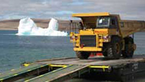 A dump truck at Baffinland Iron Mines Corp.'s Mary River project, located 160 kilometres south of Pond Inlet, Nunavut, on northern Baffin Island. (Baffinland Iron Mines Corp.)