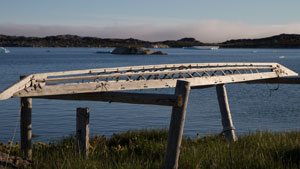 The frame of a traditional Inuit kayak. (Submitted photo)