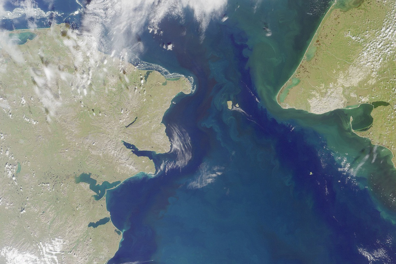 The Bering Strait viewed from space. Photo: NASA